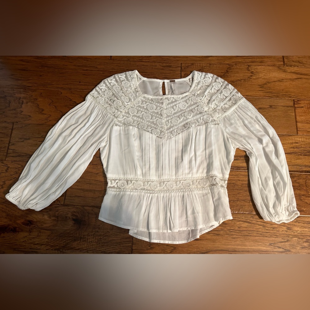 Free People White/Cream Top